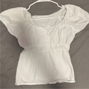 White Babydoll Blouse